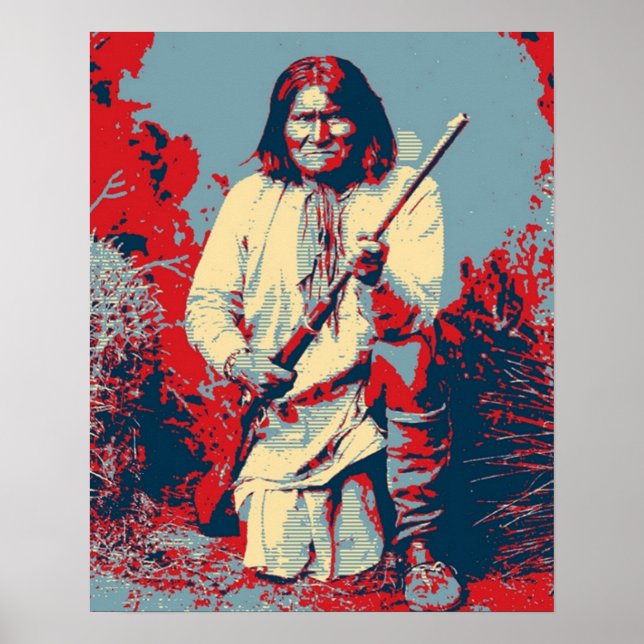 Affiche Chef Geronimo Pop Art (Devant)