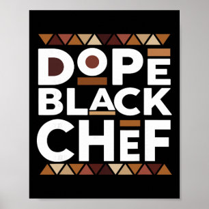 Affiche Chef Noir Drogue Histoire Noire Mélanine Chef Noir
