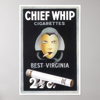 Affiche Chef Whip Cigarettes