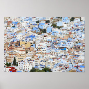 Affiche Chefchaouen, Maroc