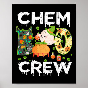 Affiche Chem Boo Crew Halloween Chemist Match