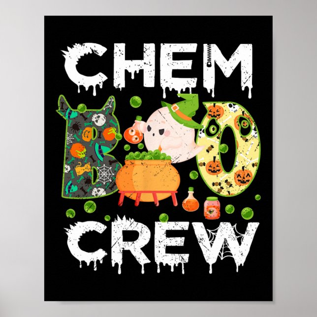 Affiche Chem Boo Crew Halloween Chemist Match (Devant)
