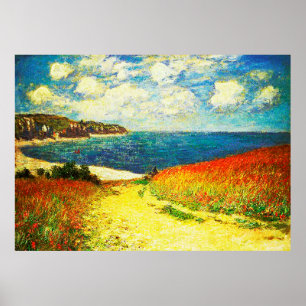 Affiche Chemin à travers le maïs à Pourville, 1882