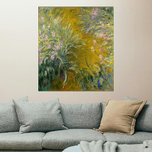 Affiche Chemin à travers les iris, Monet