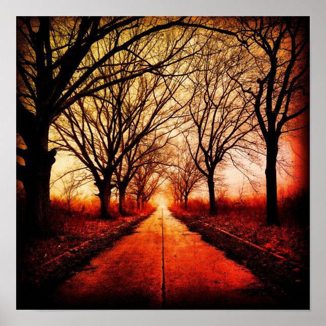 Affiche Chemin arboré (Devant)