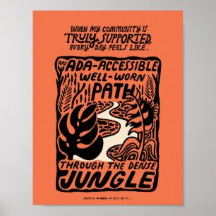 Affiche Chemin dans la Jungle