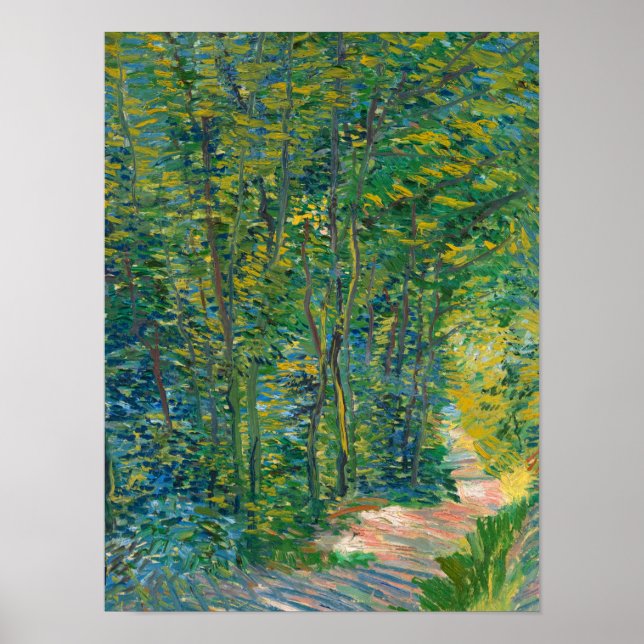 Affiche Chemin dans les Bois, 1887 par Vincent van Gogh (Devant)