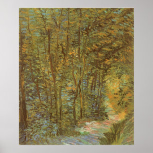 Affiche Chemin dans les Bois par Vincent van Gogh, Art Vin