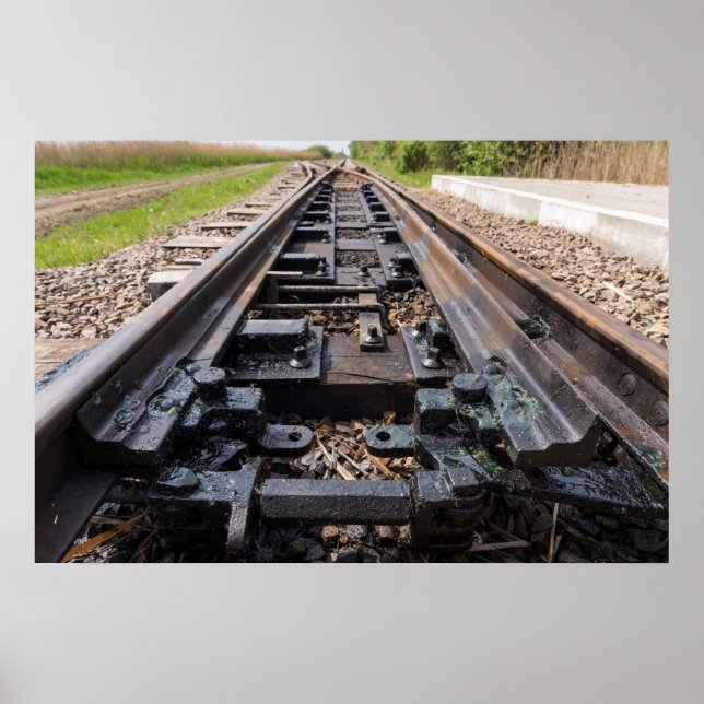 Affiche Chemin de fer disparaît au loin (Devant)