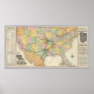 Affiche Chemin de fer du Sud-Ouest