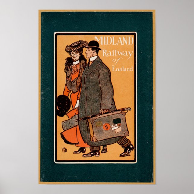 Affiche Chemin de fer vintage (Devant)