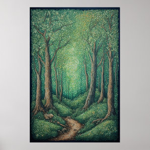 Affiche Chemin de la forêt