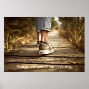 Affiche Chemin de l'affiche de la moindre résistance