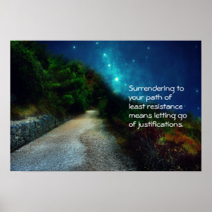 Affiche Chemin de l'affiche de la moindre résistance