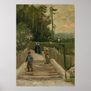 Affiche Chemin de Van Gogh à Montmartre
