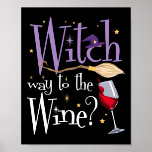 Affiche Chemin De Vin Halloween Boire Pour Wicca