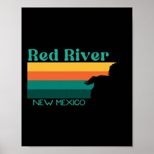Affiche Chemin d'équitation de la rivière Rouge les années