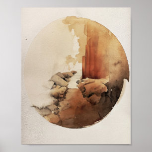 Affiche Chemin - Dessin numérique Jésus Art Mur