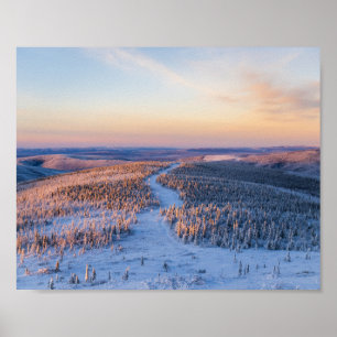 Affiche Chemin d'hiver
