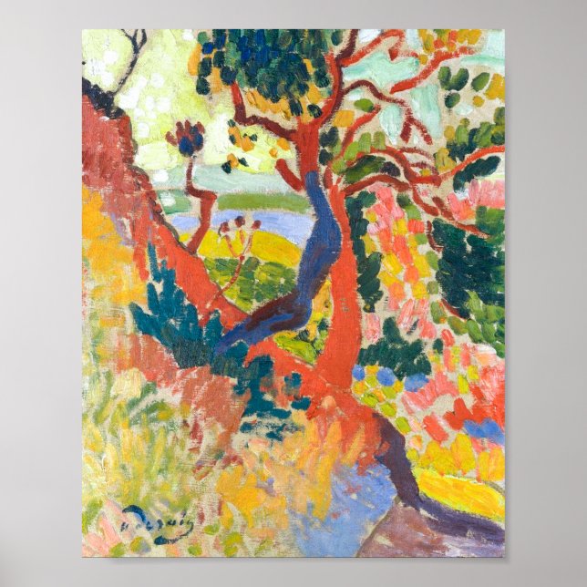 Affiche Chemin encaissé, L'Estaque | Andre Derain | (Devant)