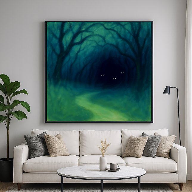 Affiche Chemin Forêt Noire - Art Style Impressionnisme (Créateur téléchargé)