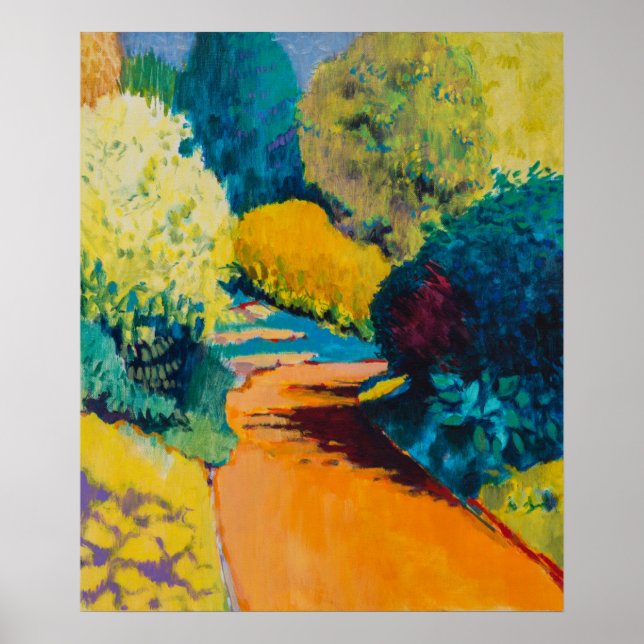Affiche Chemin orange (Devant)
