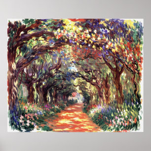 Affiche Chemin sous la Rose Trellises Giverny