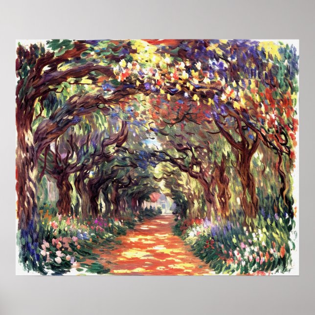Affiche Chemin sous la Rose Trellises Giverny (Devant)