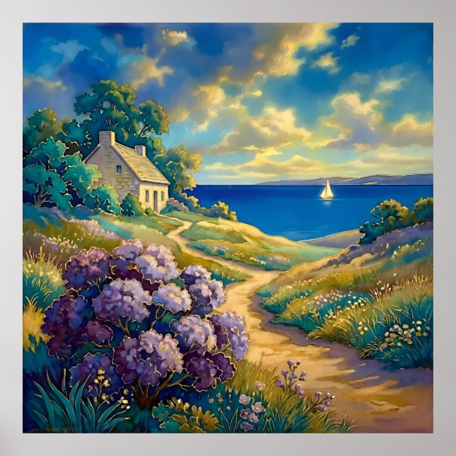 Affiche Chemin vers le lac tranquille (Devant)