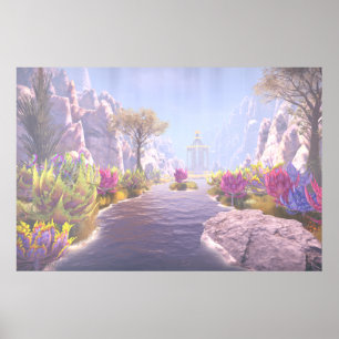 Affiche Chemin vers le temple