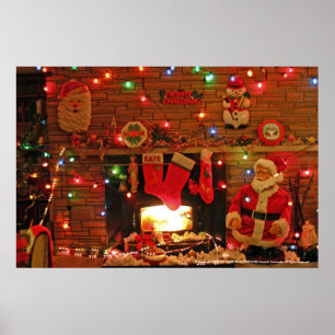 AFFICHE CHEMINÉE DE NOËL