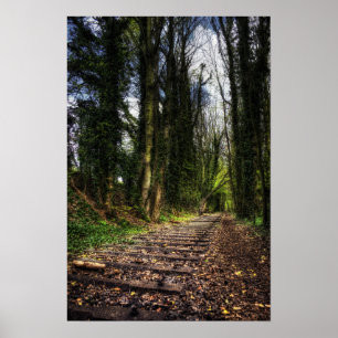 Affiche Chemins de fer abandonnés HDR