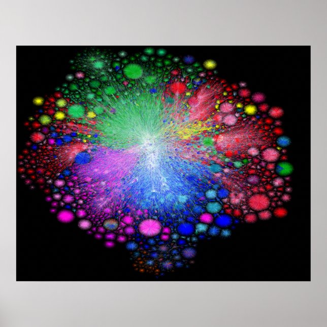 Affiche chemins de routage d'Internet 2022 (Devant)