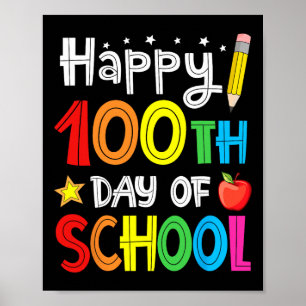Affiche Chemise 100 Jours D'école Pour Enfants Enseignants