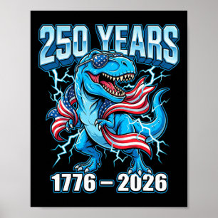 Affiche Chemise 250 Ans Usa Enfants Garçons 1776 2026 4ème