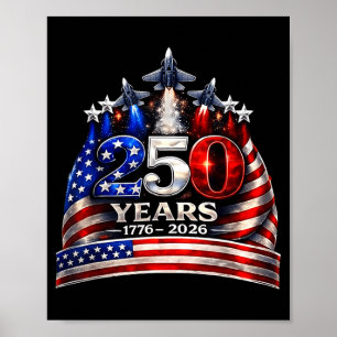 Affiche Chemise 250 Ans USA Patriotique 4 Juillet