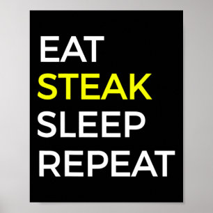 Affiche Chemise À Boeuf Et Steak