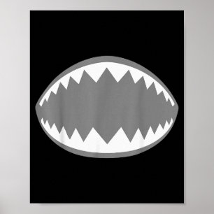 Affiche Chemise à mâchoire de requin Adulte Enfants Hommes
