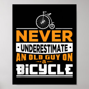 Affiche Chemise À Vélo Pour Grand-Père Cycliste Citation A