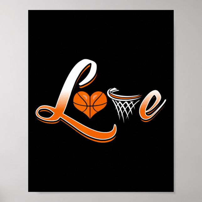 Affiche Chemise Amour Basketball (Devant)