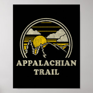 Affiche Chemise Appalachian Trail Vintage Randonnée Montag