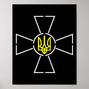 Affiche Chemise Armoiries Ukrainiennes Président Zelensky 