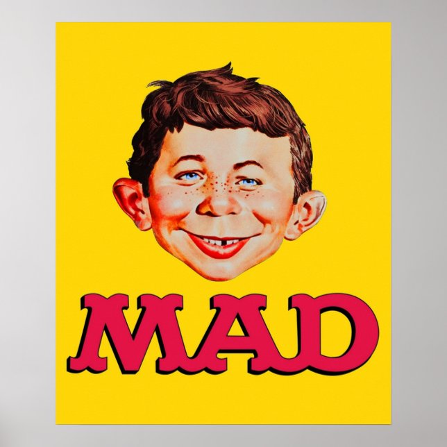 Affiche Chemise Autocollant Masque Mad Magazine (Devant)