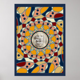 Affiche Chemise bébé avec conception de mandala de photo p