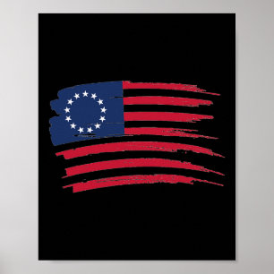 Affiche Chemise Betsy Ross 4 juillet Drapeau Américain 177