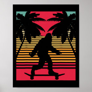 Affiche Chemise Bigfoot Skateboards Vintage Drôle Noël