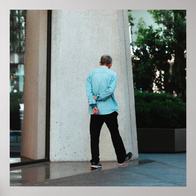 Affiche Chemise Bleue (Devant)