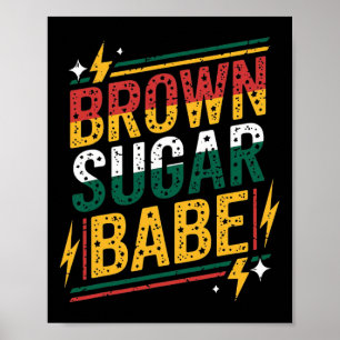 Affiche Chemise Brown Sugar pour femmes Mois de l'histoire