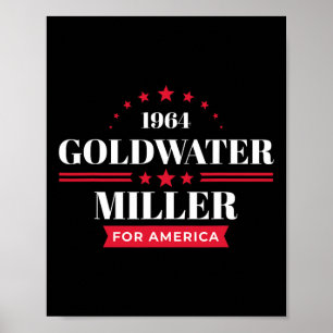 Affiche Chemise Byrry Goldwater Républicain Campagne 1964