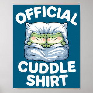 Affiche Chemise câline drôle Grenouilles mignonnes Confort